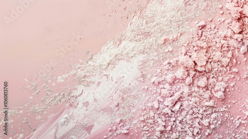 Texture of exfoliating cosmetic scrub with copy space