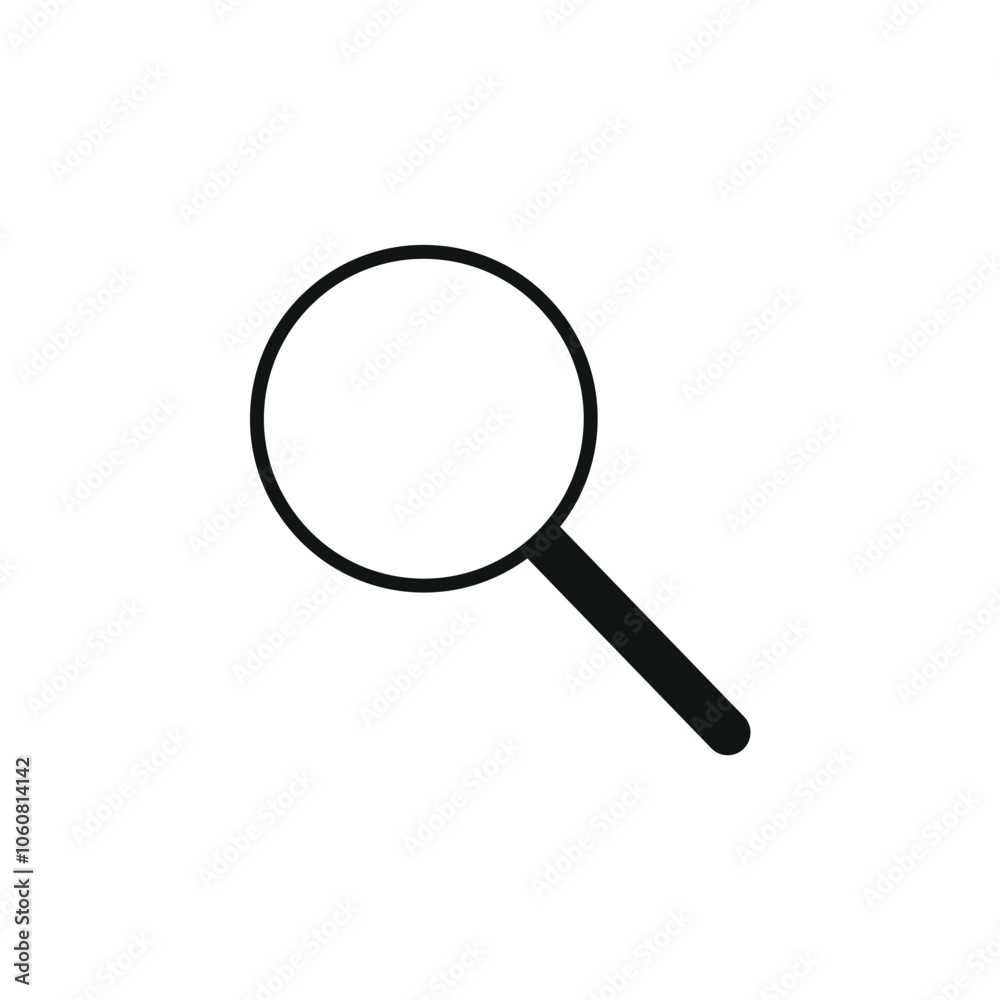 Search icon vector white background isolated Search icon vector white background isolated
