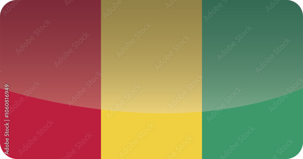 Fototapeta premium National flag of Guinea.Vector illustration