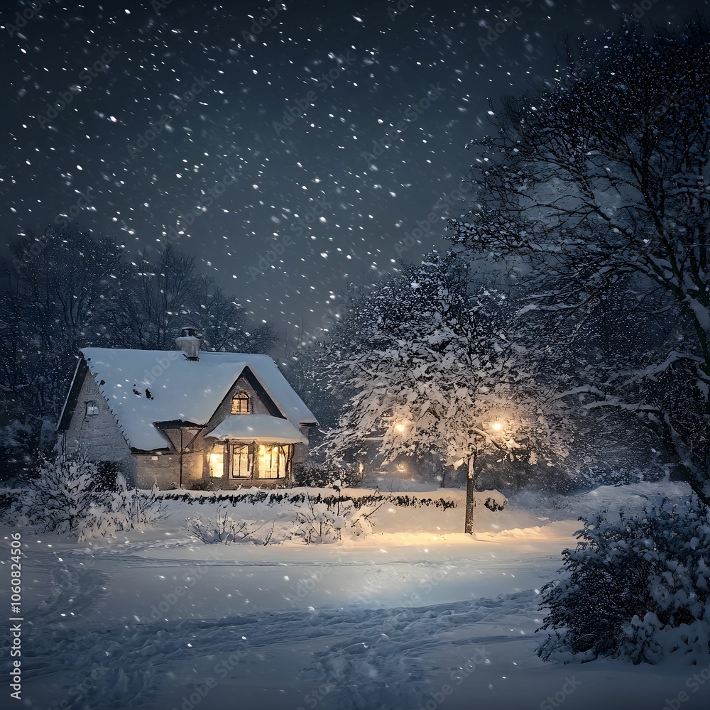 Cozy Winter Night House Cozy Winter Night House