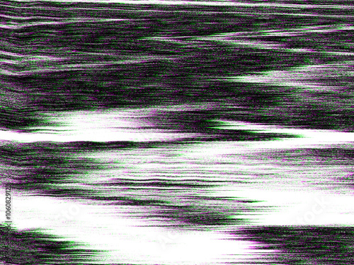 Glitch no signal error texture grunge abstract pattern overlay isolated transparent effecr black and colored design style presets png