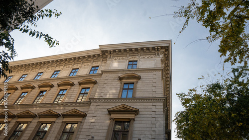 facade of a building at budapest magyar - hungary
