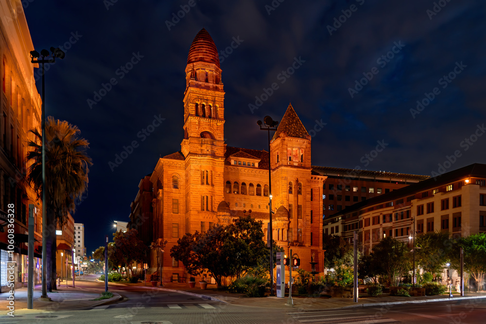 Naklejka premium San Antonio, Texas, Bexar County Courthouse