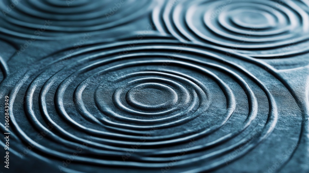 Close-up of a metal surface featuring circular patterns Close-up of a metal surface featuring circular patterns