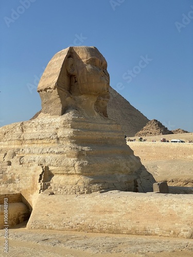 The Great Sphinx and Pyramids of Giza in Egypt