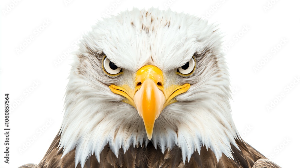 Eagle, white isolate background Eagle, white isolate background