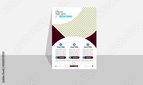 Corporate travel flyer design template
