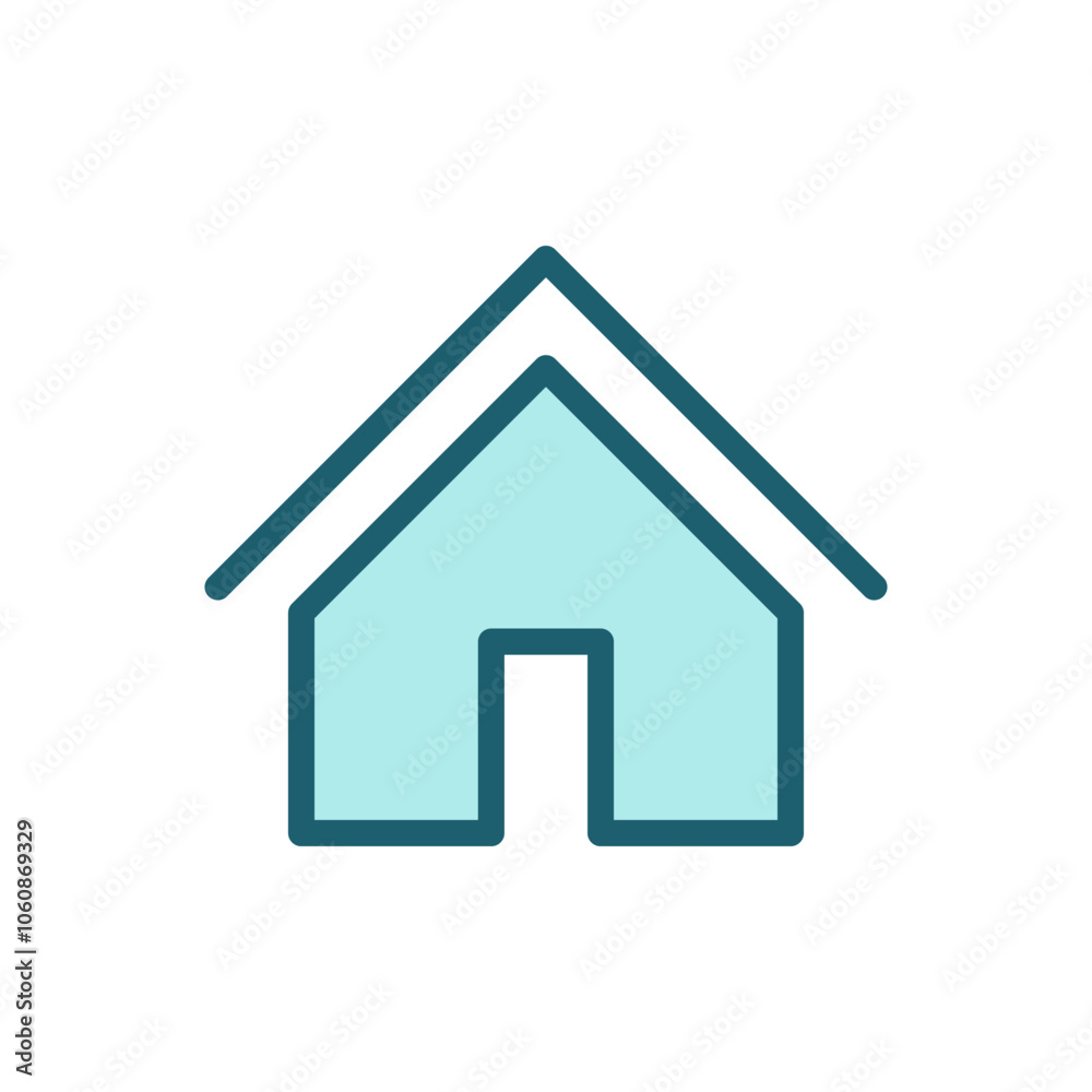 House vector icon, flat design symbol House vector icon, flat design symbol