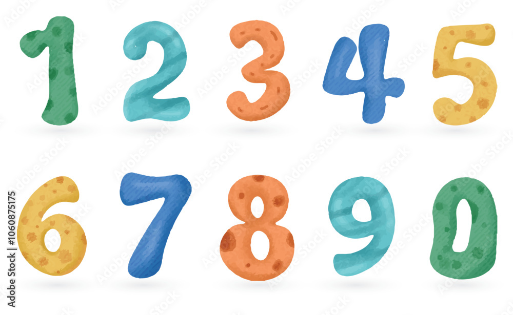 Cute number pack for baby birthday