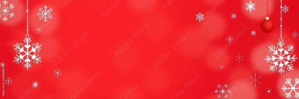 A festive Christmas illustration featuring various small snowflakes on a gradient background in shades of red, seasonal, background, gradient A festive Christmas illustration featuring various small snowflakes on a gradient background in shades of red, seasonal, background, gradient
