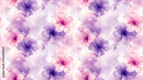 Romantic pastel purple and pink tie dye seamless pattern for baby graphic clothing artistic grunge abstract design