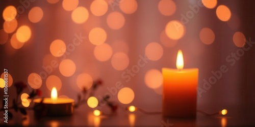 Abstract background of a candle flame overlay creating a mesmerizing light effect, warmth, glow, light