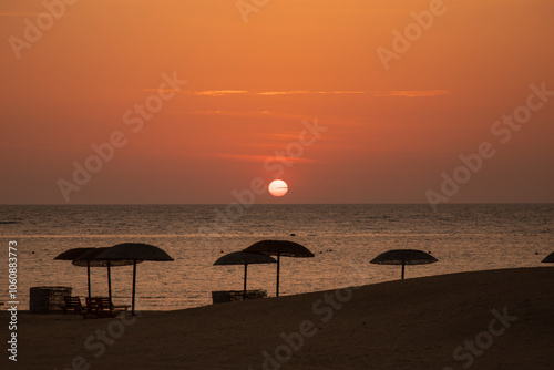 Sunrise at the sea