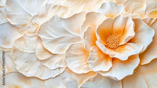 Faded petal color with background blur, vintage feel, warm lighting, soft focus, botanical textures