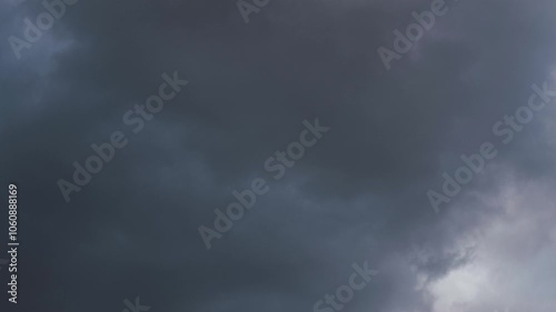 Time lapse of storm clouds covering the sun with a blue sky in the Andes mountain range in the mountains