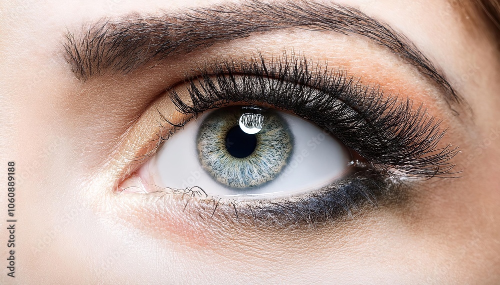 Obraz premium Сlose up of eye with makeup