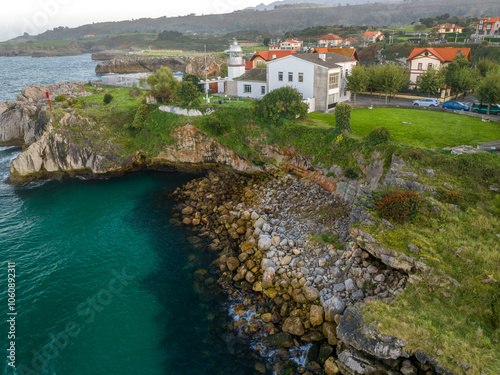 Faro de Llanes en el Principado de Asturias photo