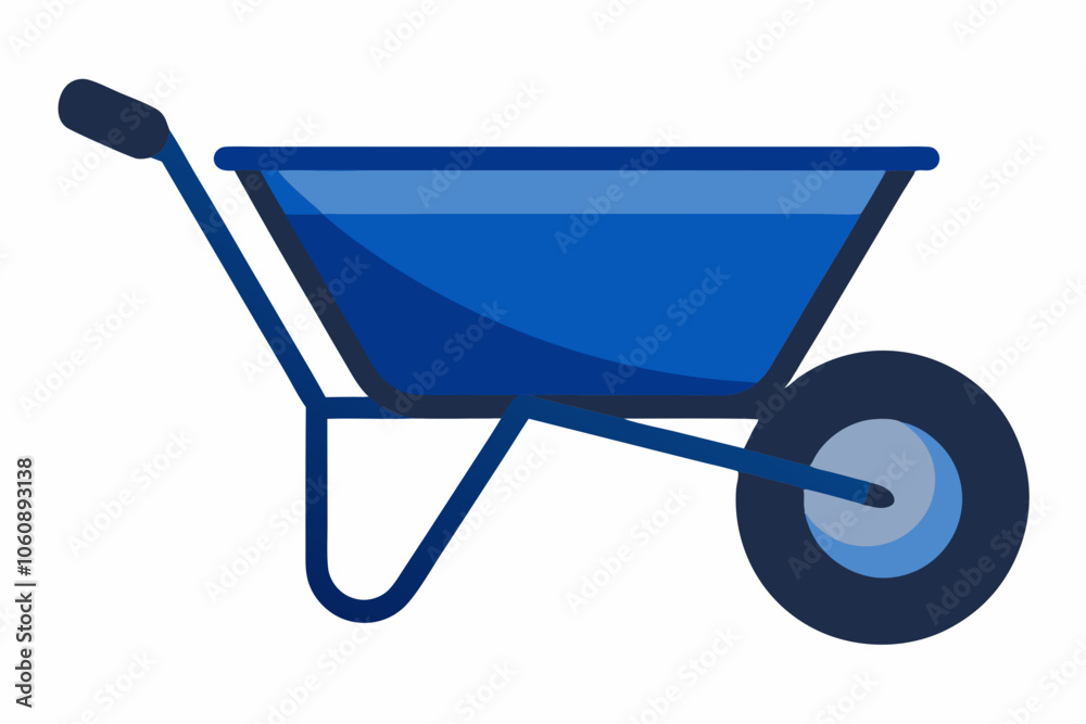 Red wheelbarrow isolated on a white background Red wheelbarrow isolated on a white background