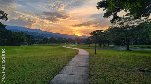 Serene Park Landscape at UiTM photo