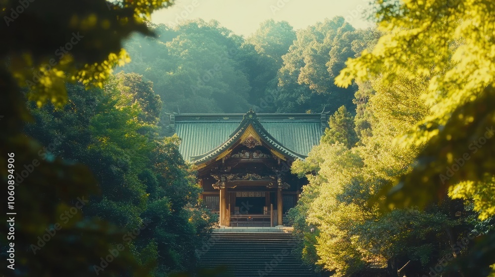 Stunning Shrine View in USA City Stunning Shrine View in USA City