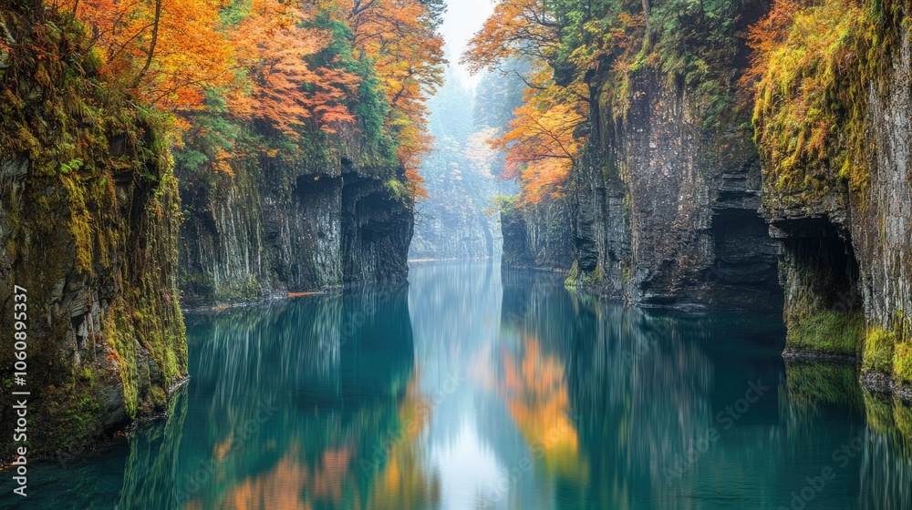 Tranquil Autumn Scene at Oirase Gorge