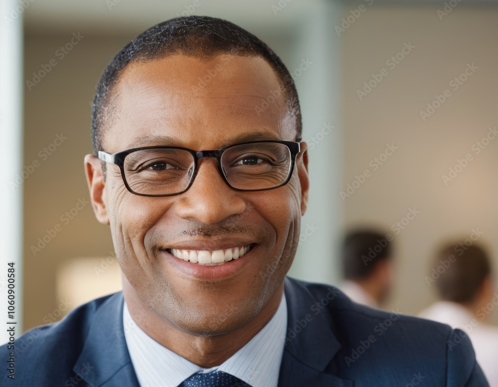 portrait of a businessman smiling black man friendly portrait of a businessman smiling black man friendly