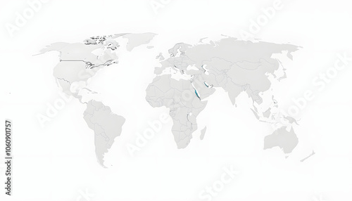 Global hunger issue isolated with white shades, png