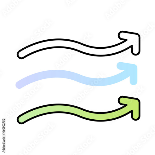Arrows Indicating Airflow Representing Humidity Control and Freshness. Climate Control and Comfort
