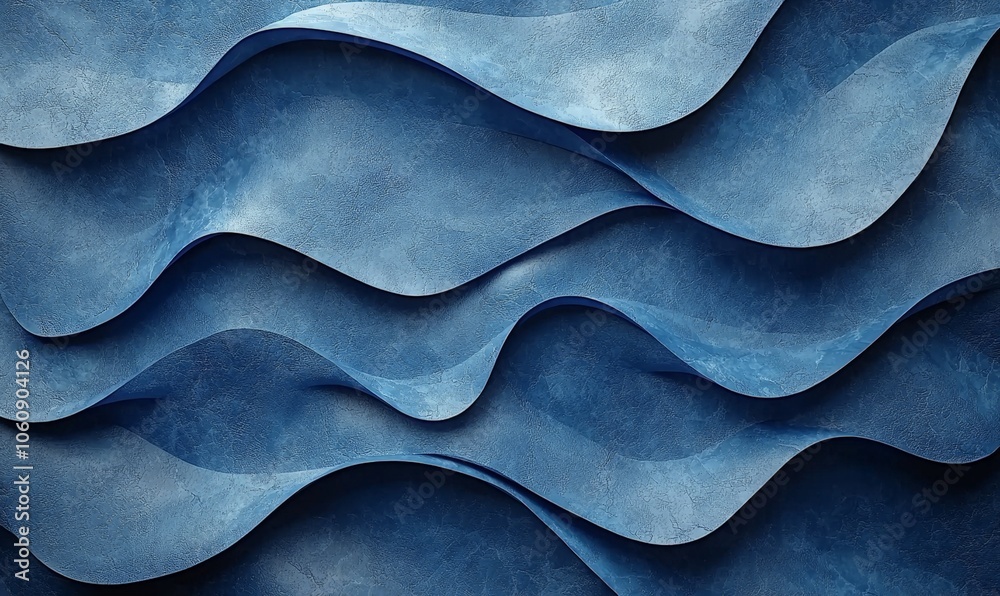 Abstract blue waves create a textured, flowing design. Abstract blue waves create a textured, flowing design.