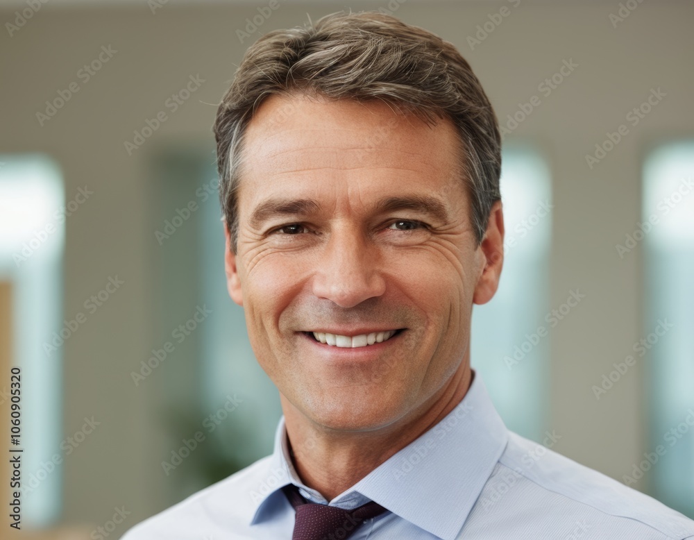 portrait of a businessman smiling man friendly