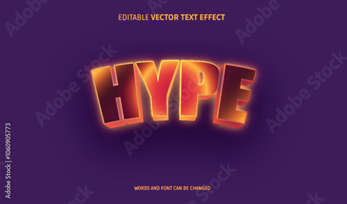 HYPE text effect