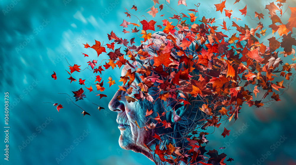 Dementia and Parkinson's Disease Composition: A thematic composition on dementia and Parkinson's disease, with space for text, focusing on neurological health. Dementia and Parkinson's Disease Composition: A thematic composition on dementia and Parkinson's disease, with space for text, focusing on neurological health.