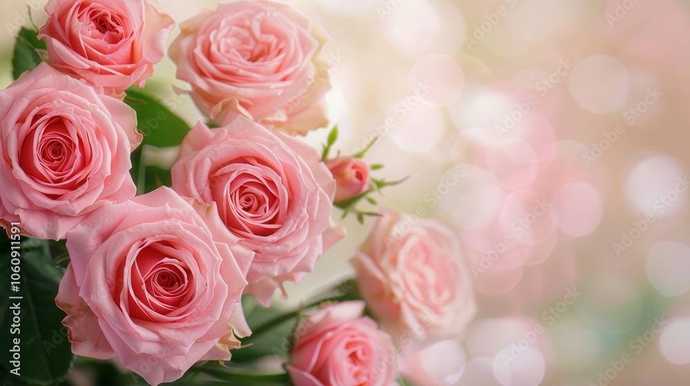Springtime Bliss, a dreamy backdrop featuring soft-focus blooming roses, exuding romance and fragrance, perfect for evoking feelings of love and renewal. Springtime Bliss, a dreamy backdrop featuring soft-focus blooming roses, exuding romance and fragrance, perfect for evoking feelings of love and renewal.