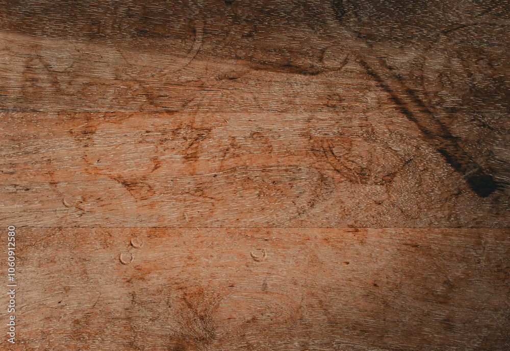 Wooden background with aged coffee stains, marks. Rough used wood. Wooden background with aged coffee stains, marks. Rough used wood.