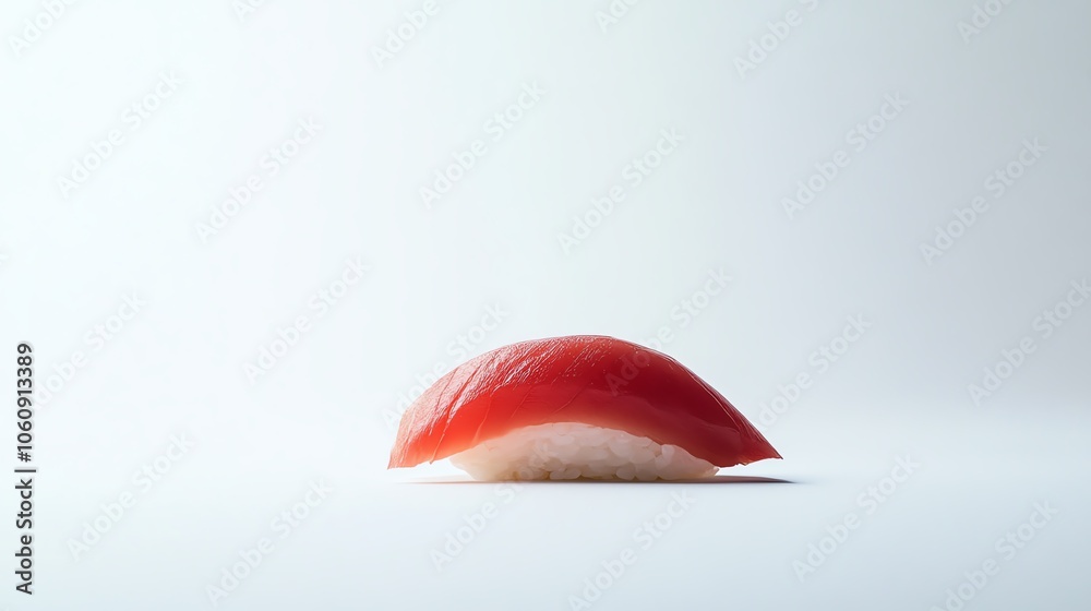 Sushi piece, white isolate background Sushi piece, white isolate background
