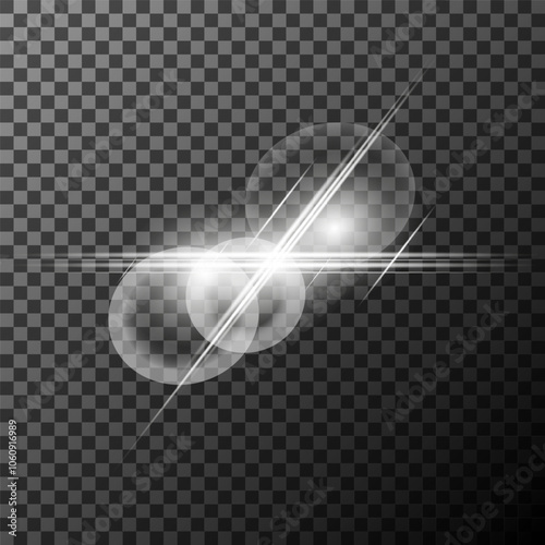 White glowing light burst explosion. Bright star. Transparent shine gradient glitter, bright flare. Glare texture.