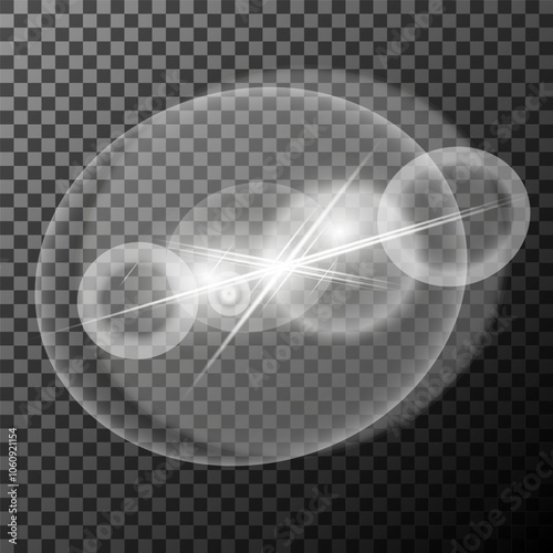 White glowing light burst explosion. Bright star. Transparent shine gradient glitter, bright flare. Glare texture.