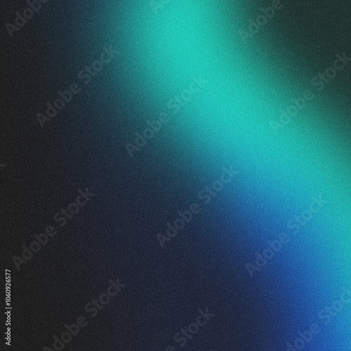 abstract grainy background with dark blue, cyan, and black gradient, featuring a glowing vibrant color blend and noise texture for poster, banner, or cover design