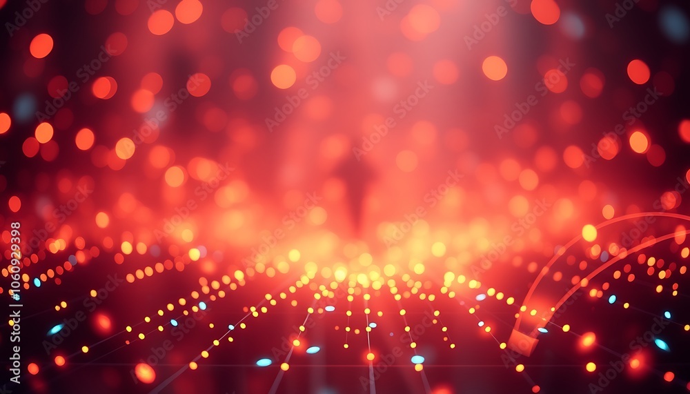 Obraz premium bathed light background wallpaper technology