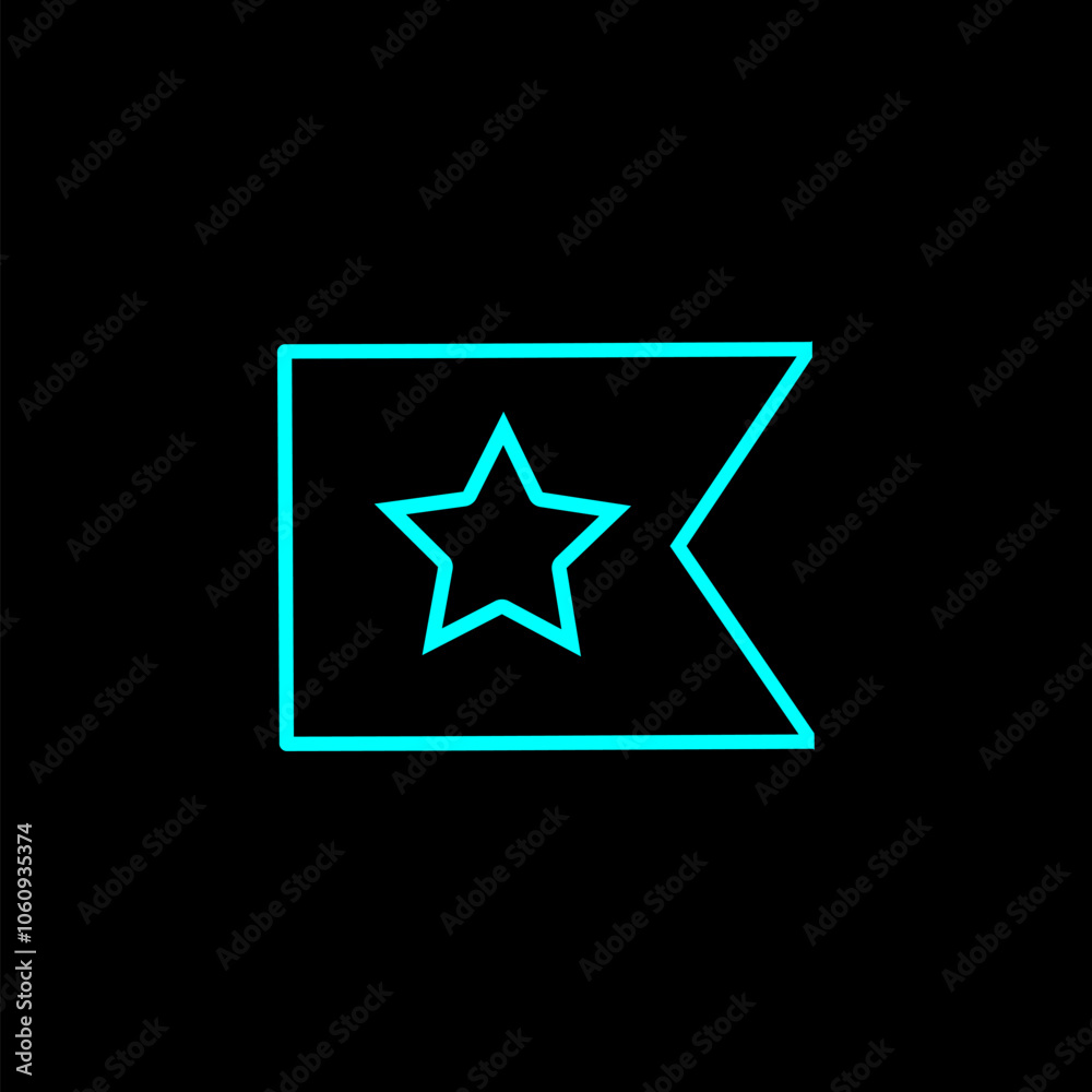 Bookmarked doc page symbol. Bookmark line icon isolated on black background. Bookmarked doc page symbol. Bookmark line icon isolated on black background.