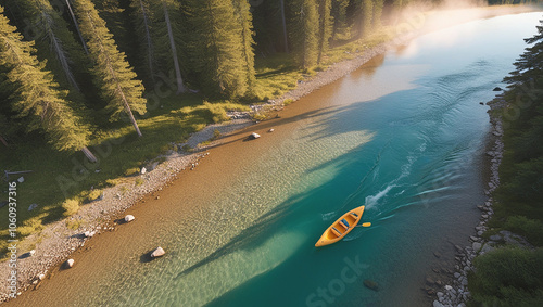 River Rafting in Majestic Mountain Landscapes