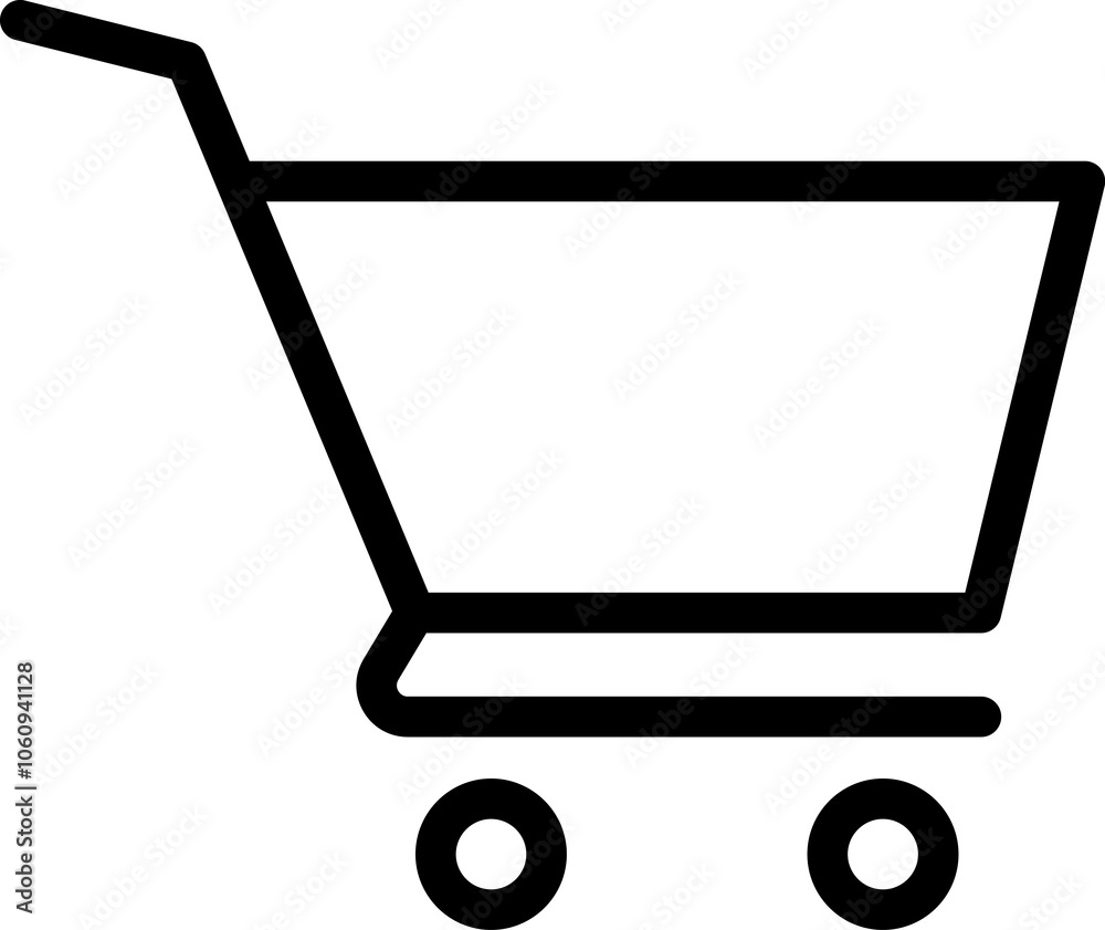 Shopping Cart Icon Vector. Shopping cart illustration for web, mobile apps. Shopping cart trolley icon vector isolated on white background Shopping Cart Icon Vector. Shopping cart illustration for web, mobile apps. Shopping cart trolley icon vector isolated on white background