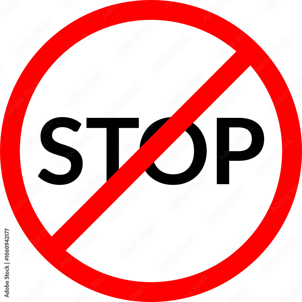 traffic sign no stop or stop prohibition sign traffic sign no stop or stop prohibition sign