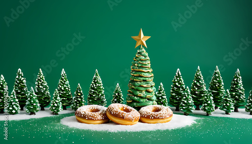 christmas tree and decorations photo