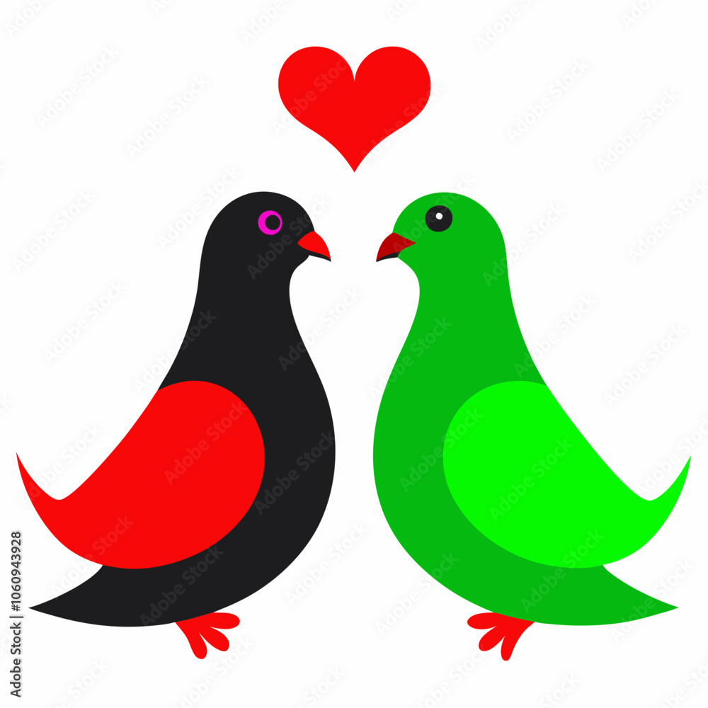 two birds with heart two birds with heart
