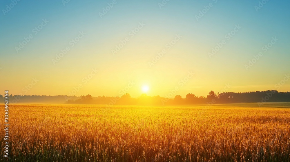 Golden Field at Sunrise Golden Field at Sunrise
