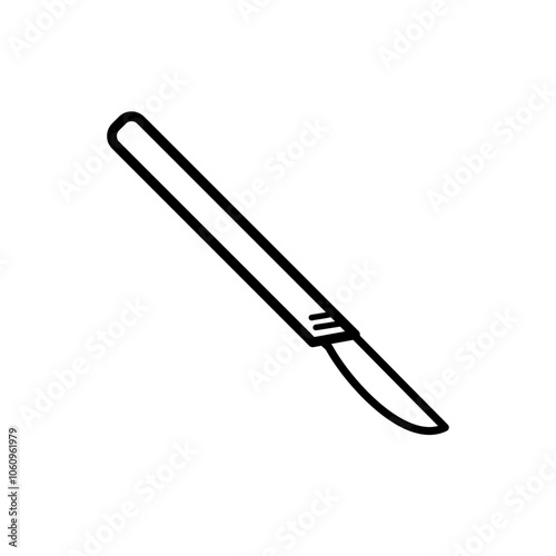 scalpel, surgery - vector icon