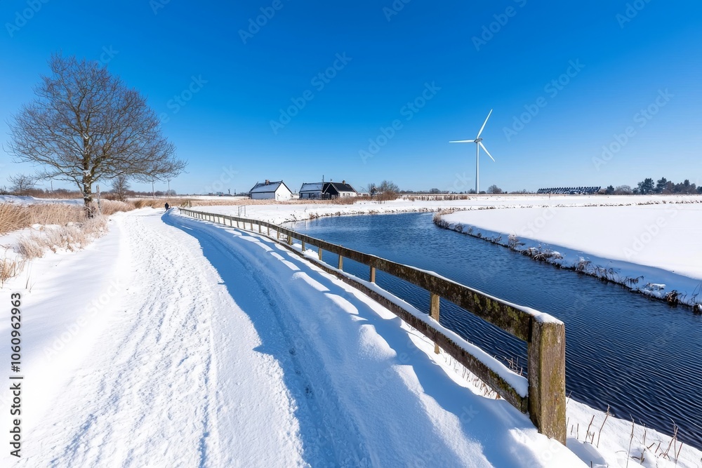 Belgian Brabant Flemish Beersel landscapes acrid trees seasonal icy weather eolian energy environment