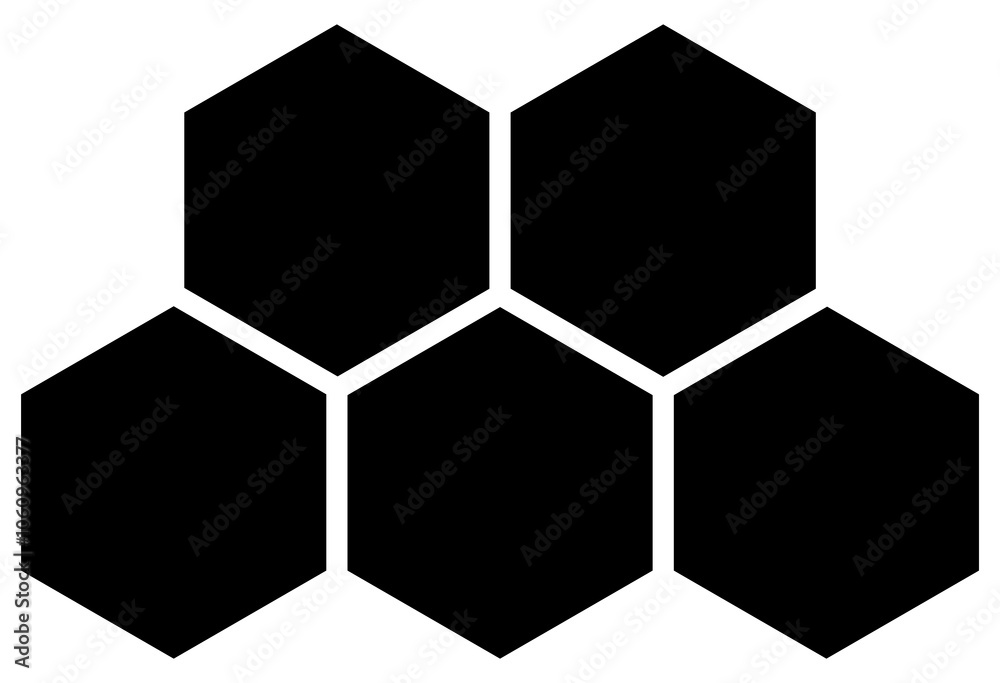 Honeycomb icon. Honeycomb bee natural icons. Yellow honeycomb symbol. Honeycomb Hexagons. Vector illustration