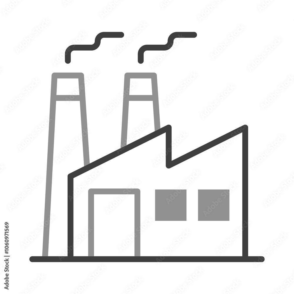 Factory with Gear Representing Production Workflow. Industrial Manufacturing and Operations Factory with Gear Representing Production Workflow. Industrial Manufacturing and Operations